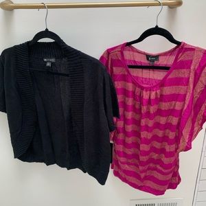 Women’s short sleeve sweater and tunic set